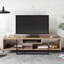 Hanah Home Asal (150) Soporte de TV Nogal y Negro